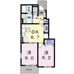 サンライフ上峰 Ⅱの物件間取画像